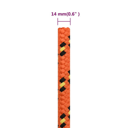 Corda de barco 14 mm 250 m polipropileno laranja