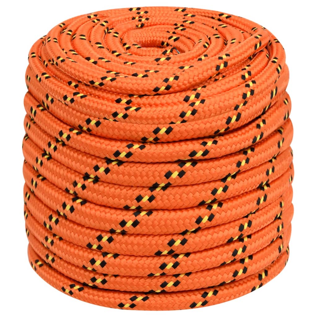 Corda de barco 16 mm 100 m polipropileno laranja