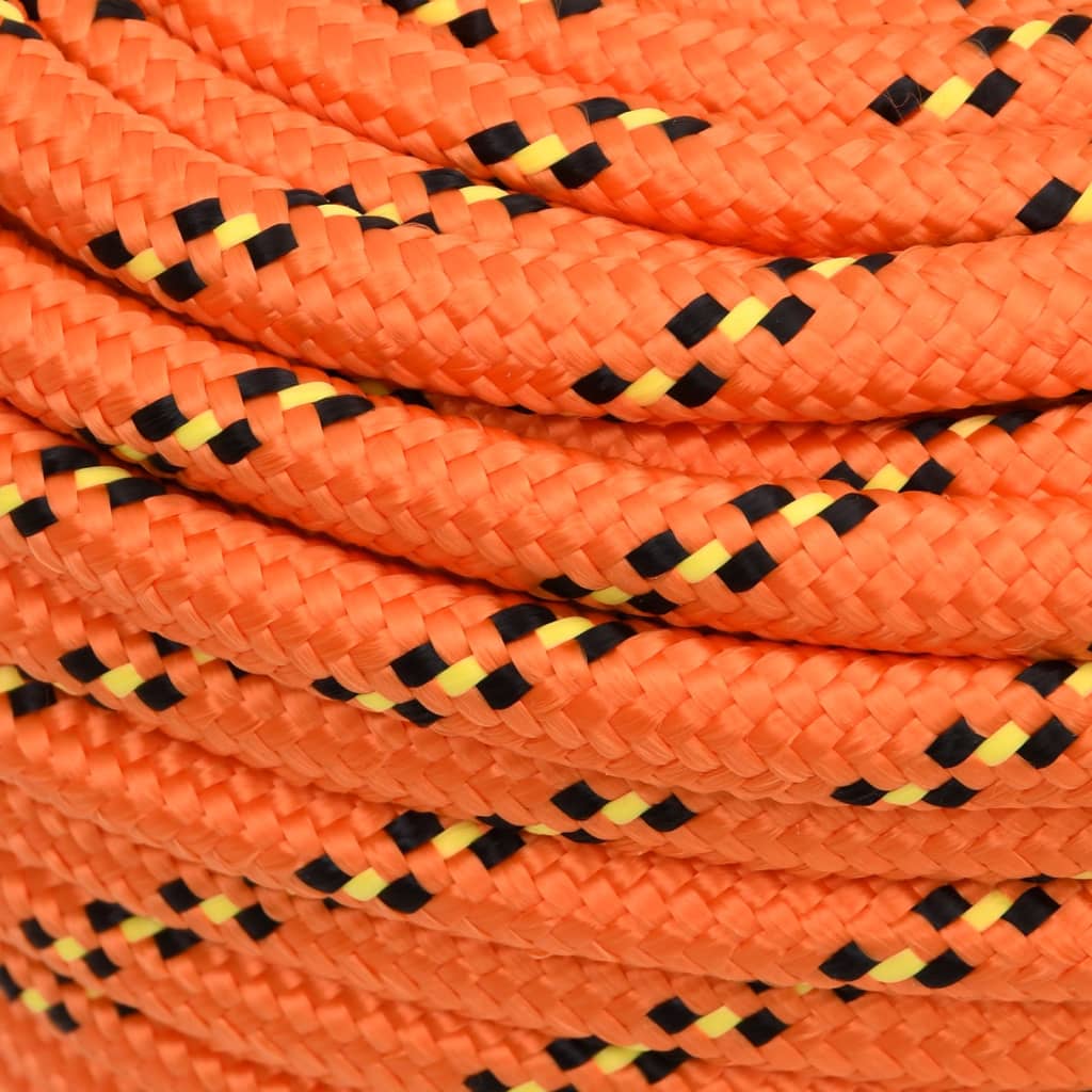 Corda de barco 16 mm 100 m polipropileno laranja