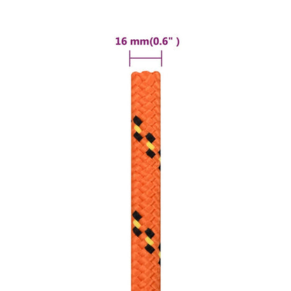 Corda de barco 16 mm 100 m polipropileno laranja