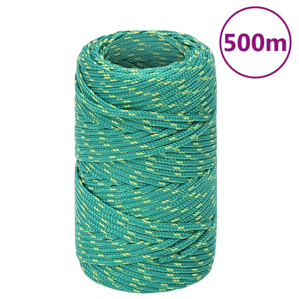 Corda de barco 2 mm 500 m polipropileno verde