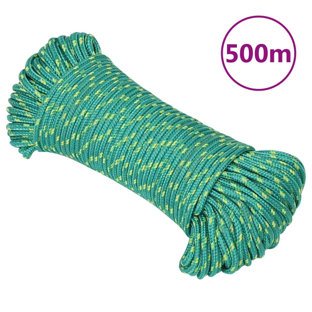 Corda de barco 3 mm 500 m polipropileno verde