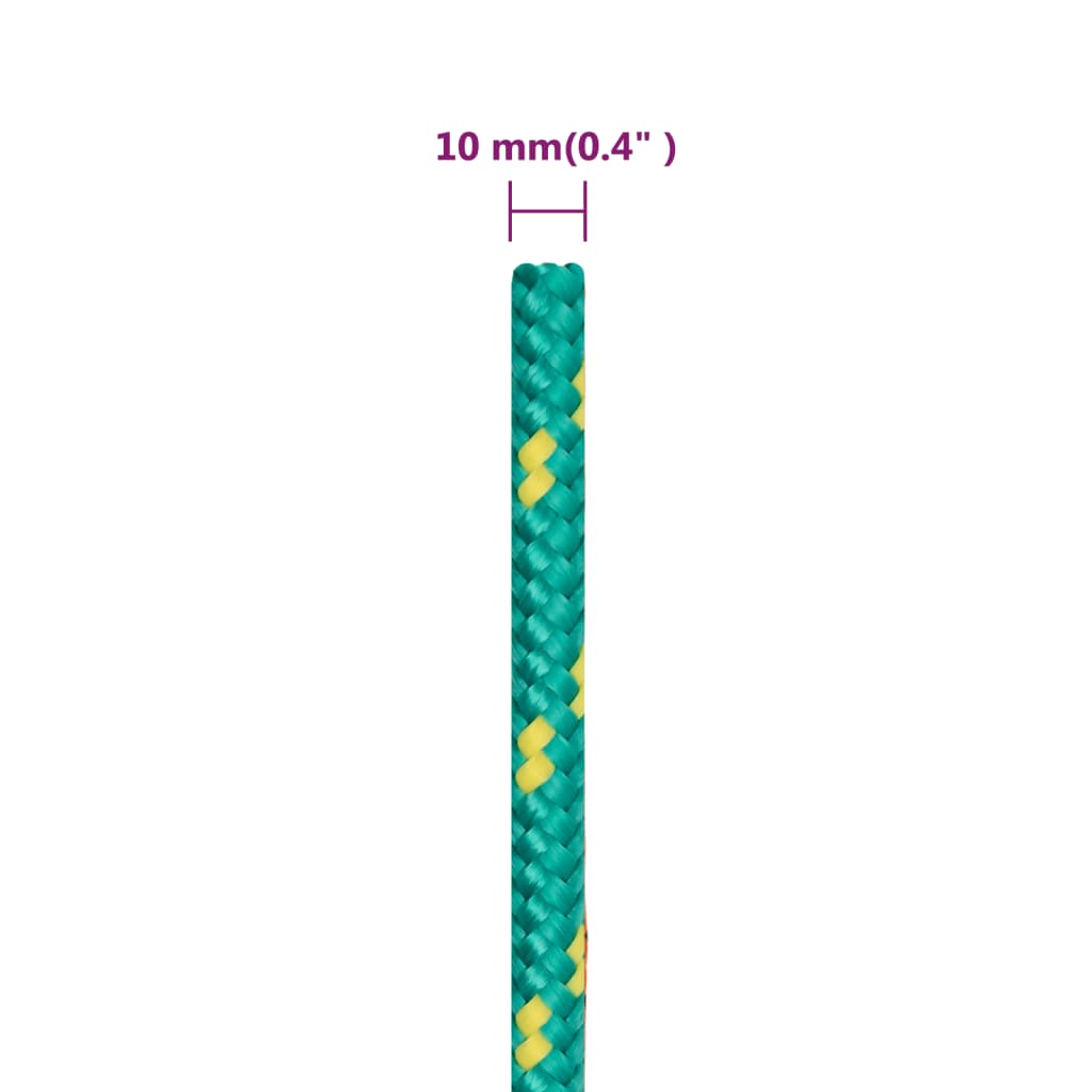 Corda de barco 10 mm 500 m polipropileno verde