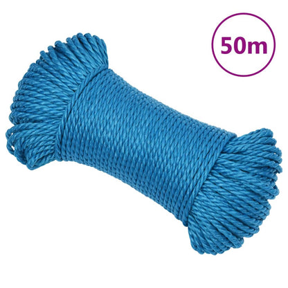 Corda de trabalho 6 mm 50 m polipropileno azul