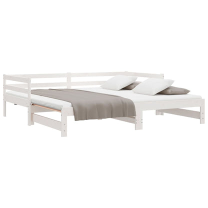 Estrutura sofá-cama de puxar sem colchão 80x200 cm branco