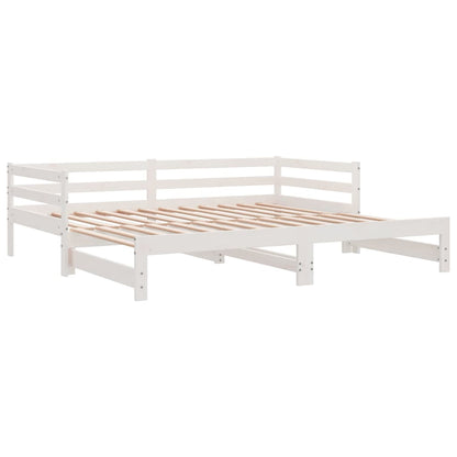 Estrutura sofá-cama de puxar sem colchão 80x200 cm branco