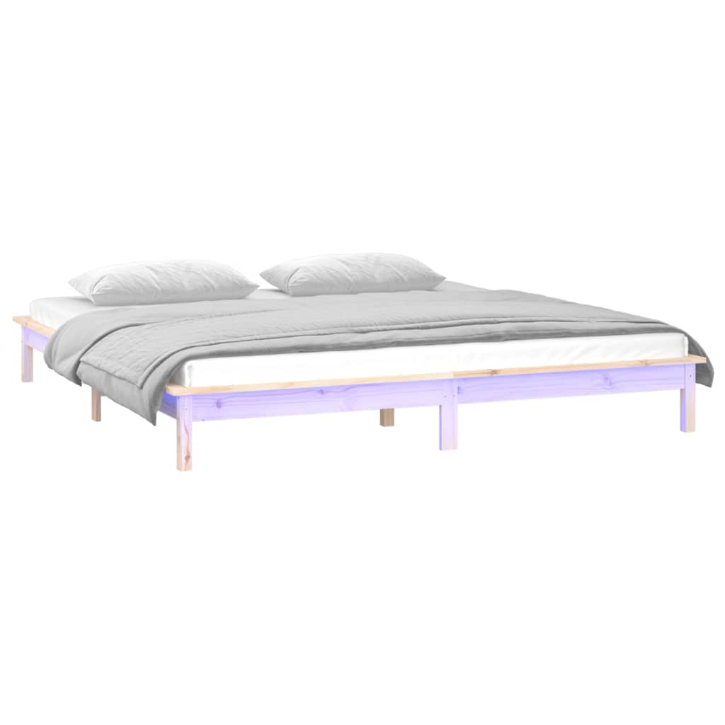 Estrutura de cama pequena casal 120x190 cm pinho maciço