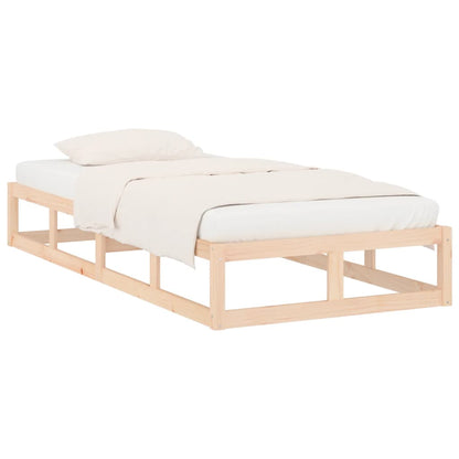 Estrutura de cama pequena solteiro 75x190 cm madeira maciça