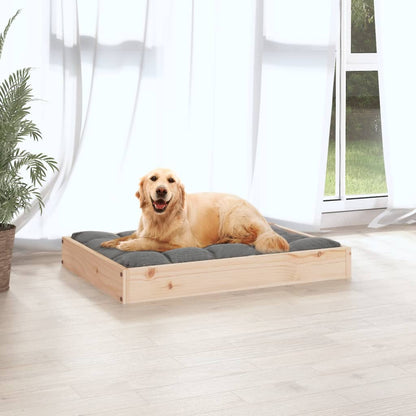 Cama para cães 71,5x54x9 cm madeira de pinho maciça