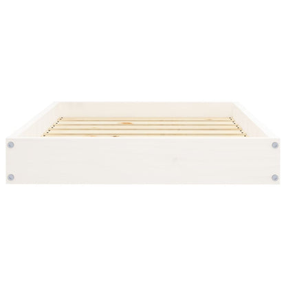 Cama para cães 71,5x54x9 cm madeira de pinho maciça branco