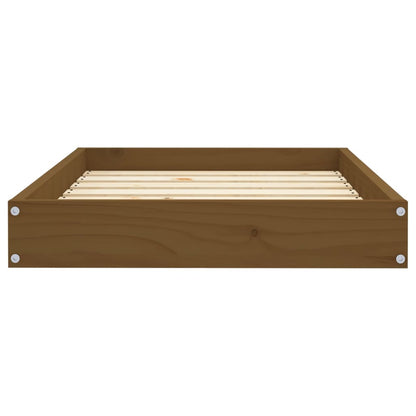 Cama para cães 71,5x54x9 cm pinho maciço castanho mel