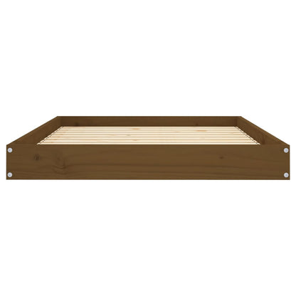 Cama para cães 101,5x74x9 cm pinho maciço castanho mel