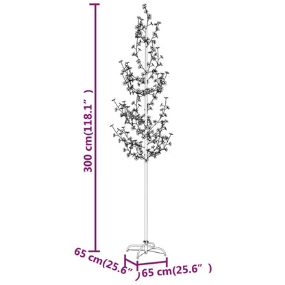 Cerejeira com 368 luzes LEDs 300 cm branco quente