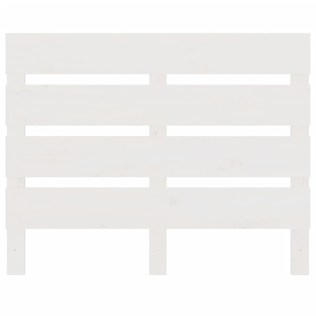 Cabeceira de cama 90x3x80 cm pinho maciço branco