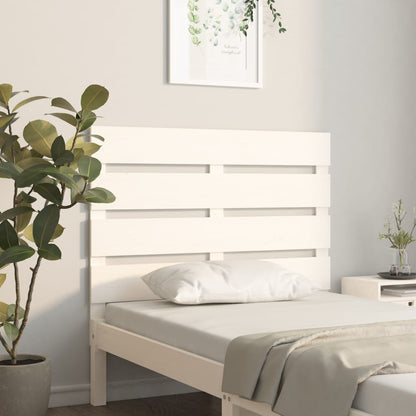 Cabeceira de cama 90x3x80 cm pinho maciço branco