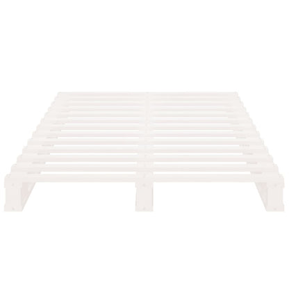 Cama de paletes pinho maciço 90x200 cm branco