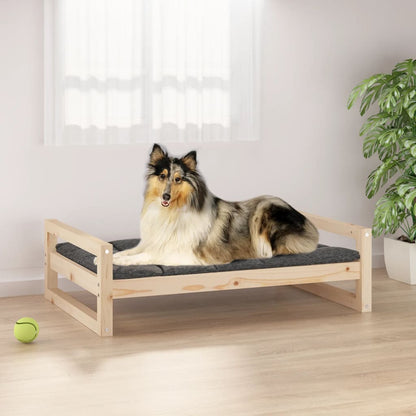 Cama para cães 95,5x65,5x28 cm madeira de pinho maciça