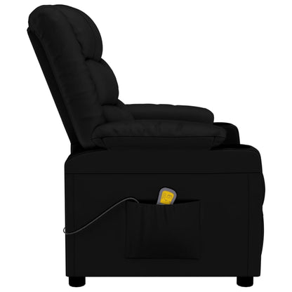 Poltrona de massagens couro artificial preto