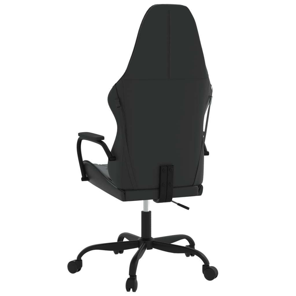 Cadeira gaming de massagens couro artificial preto