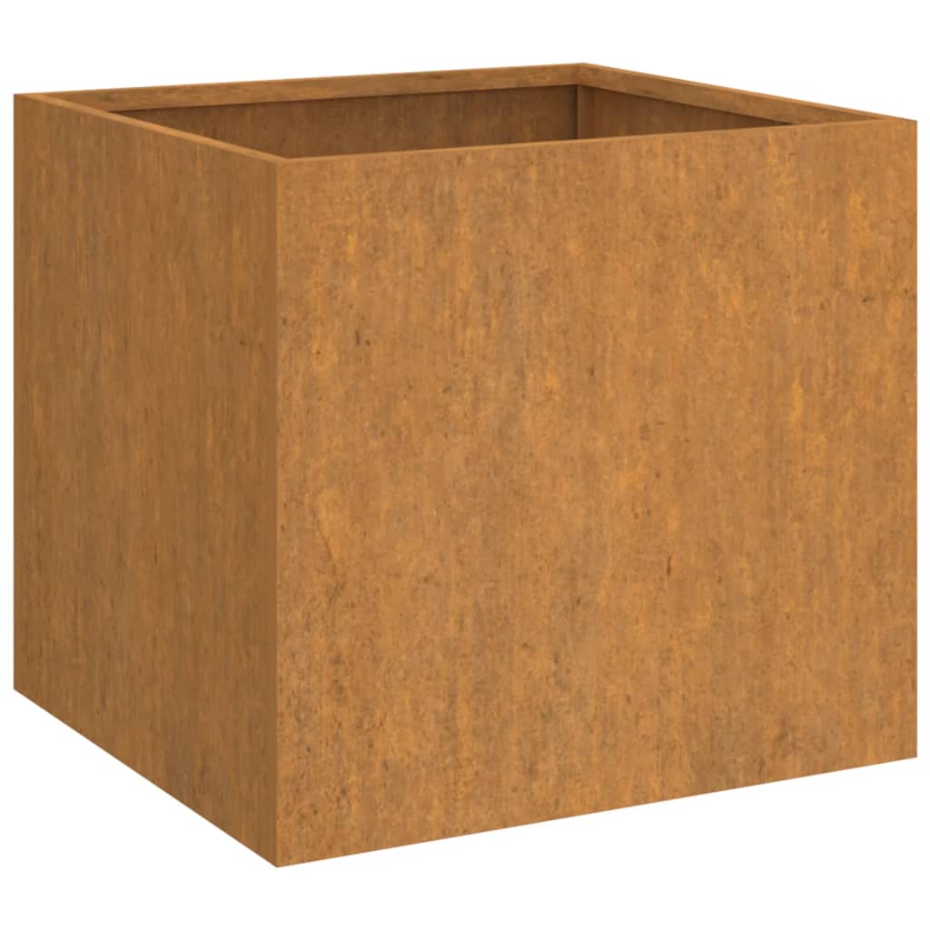 Vasos/floreiras 2 pcs 42x40x39 cm aço corten