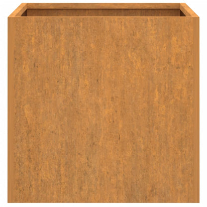 Vasos/floreiras 2 pcs 42x40x39 cm aço corten