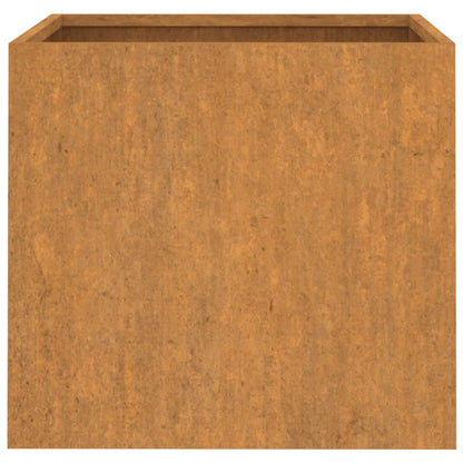 Vaso/floreira 49x47x46 cm aço corten