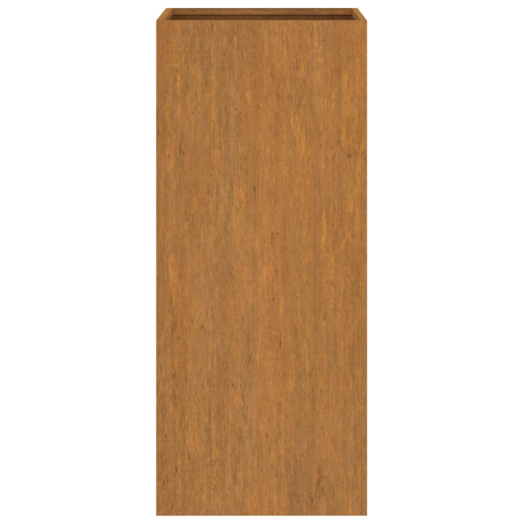 Vaso/floreira 32x27,5x75 cm aço corten