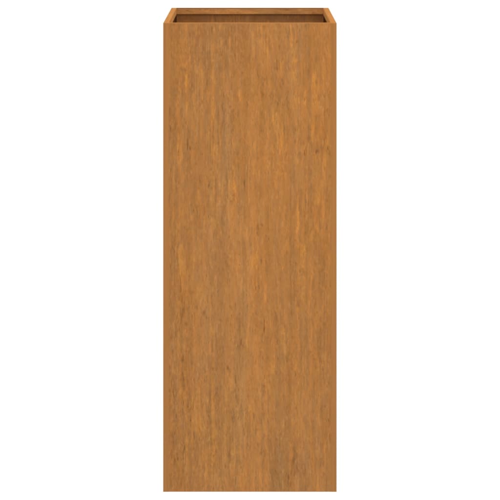 Vaso/floreira 32x27,5x75 cm aço corten