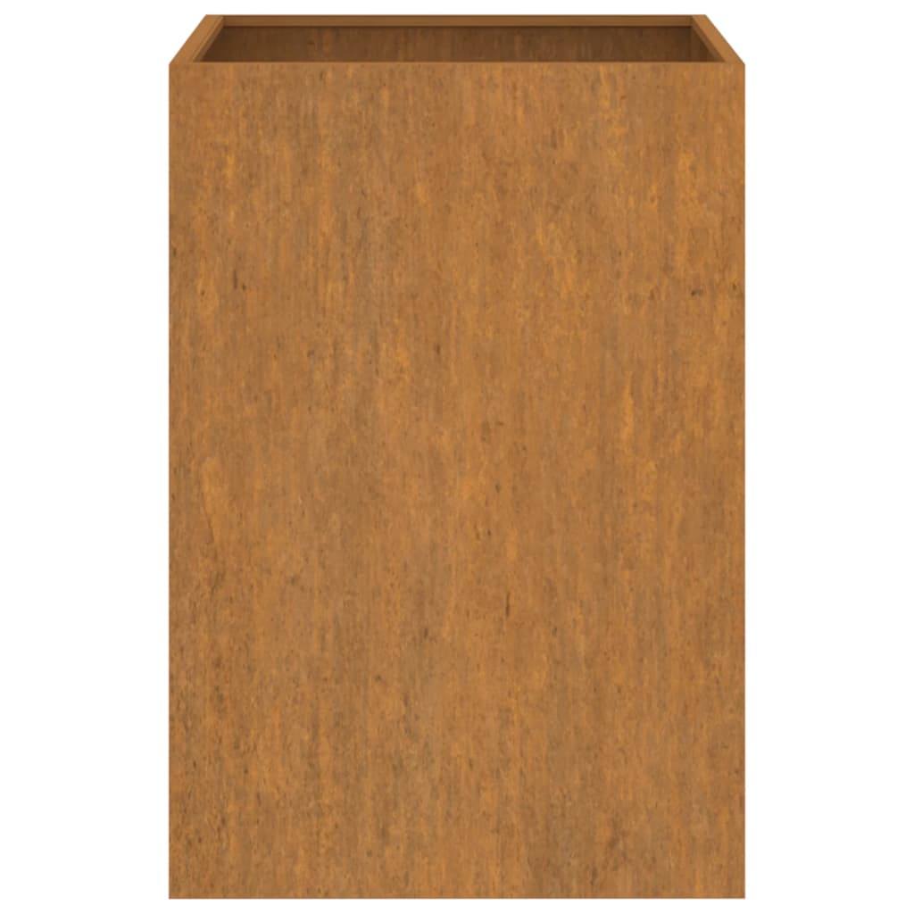 Vaso/floreira 52x48x75 cm aço corten