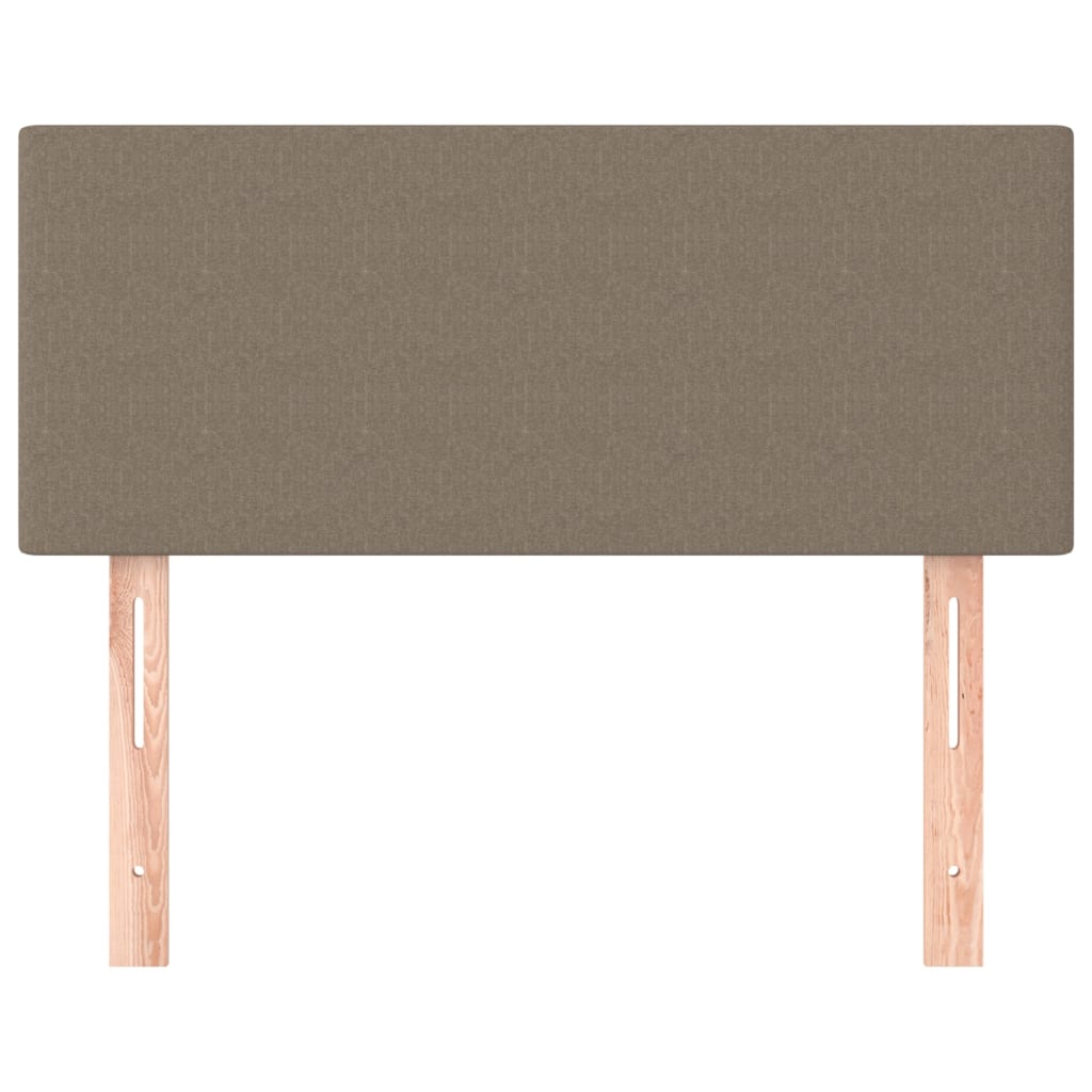 Cabeceira de cama tecido 80x5x78/88 cm cinzento-acastanhado