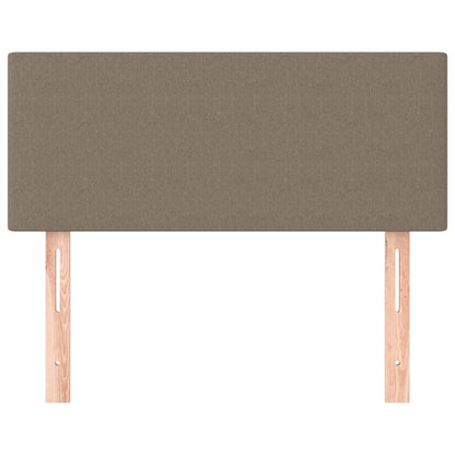 Cabeceira de cama tecido 80x5x78/88 cm cinzento-acastanhado