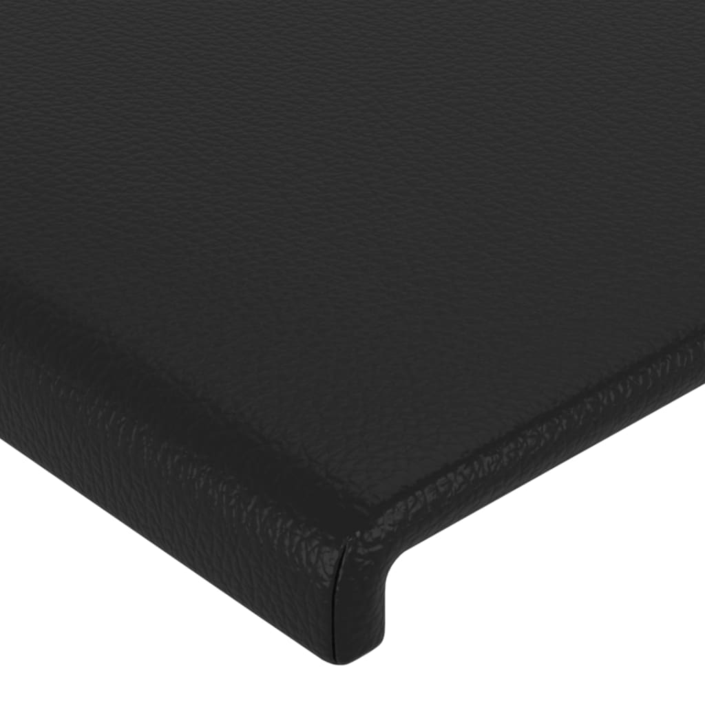 Cabeceira de cama couro artificial 80x5x78/88 cm preto