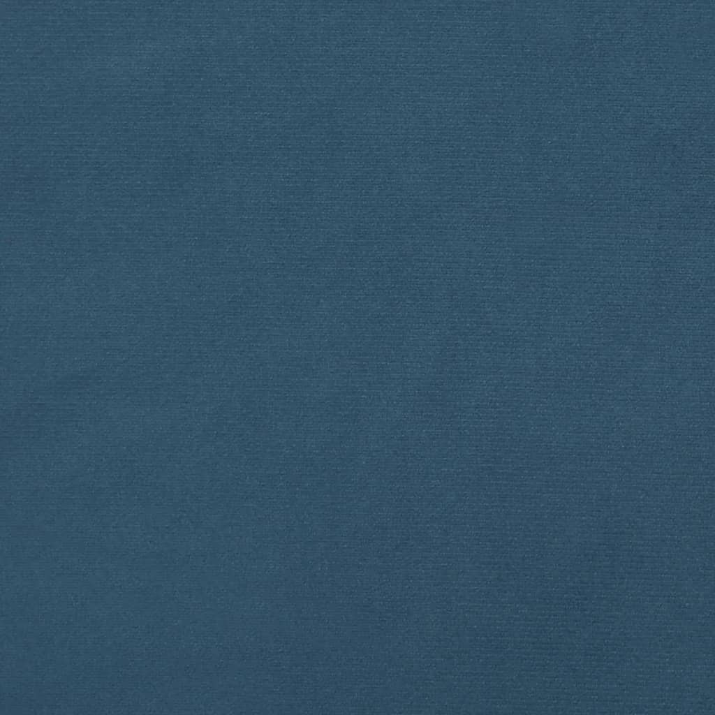 Cabeceira de cama 2 pcs veludo 90x5x78/88 cm azul-escuro