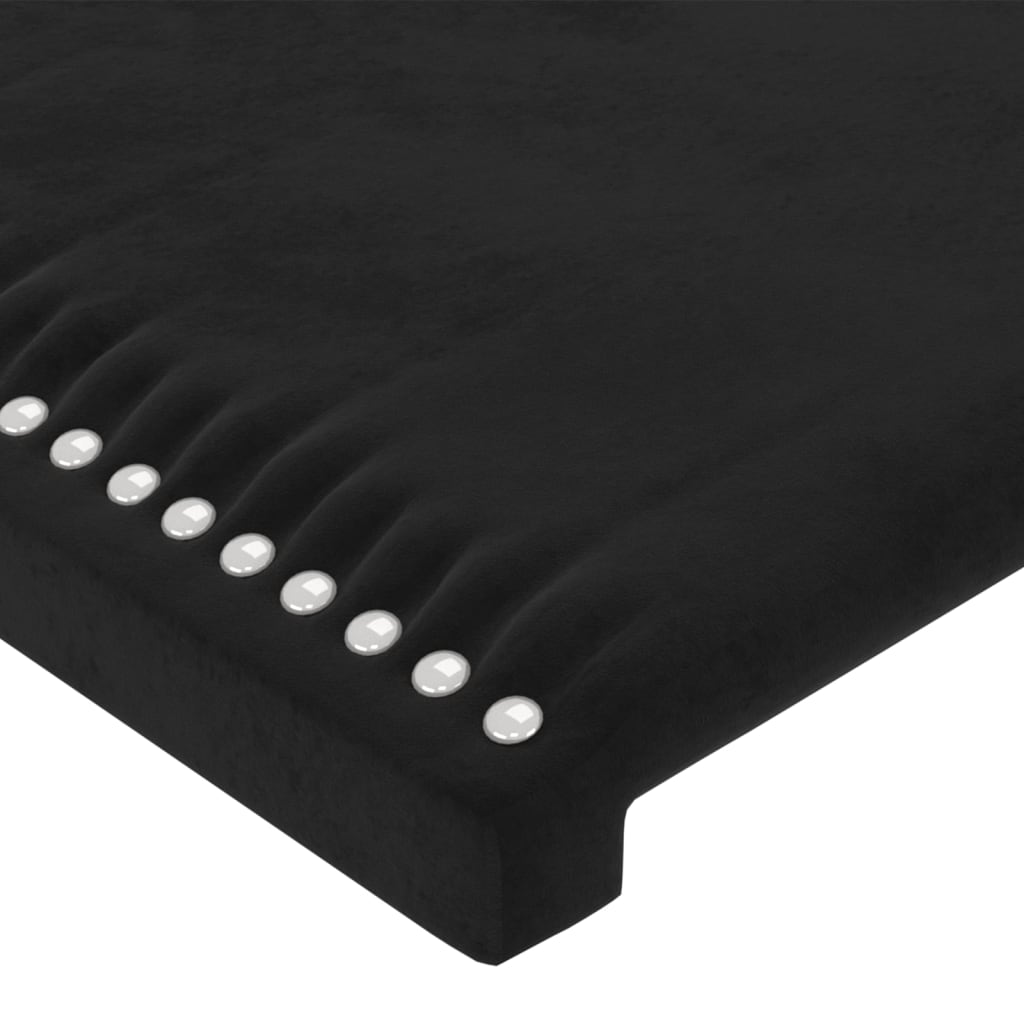 Cabeceira de cama veludo 80x5x78/88 cm preto