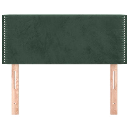 Cabeceira de cama veludo 80x5x78/88 cm verde-escuro