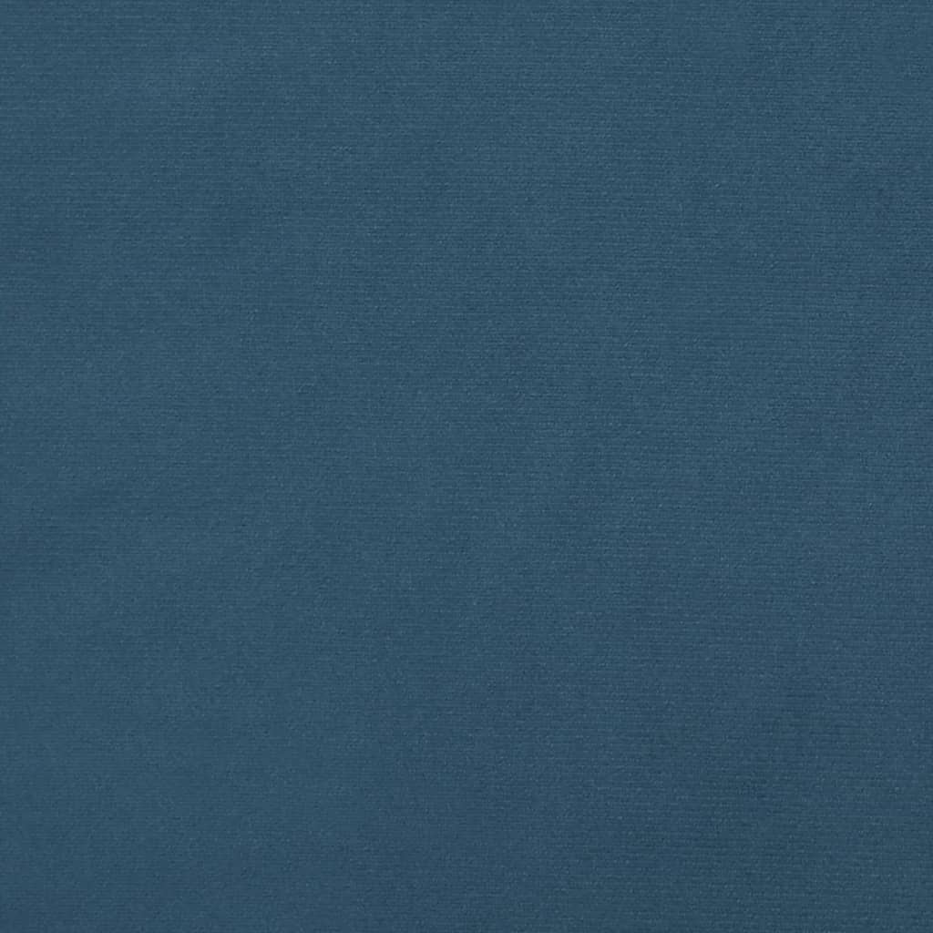 Cabeceira de cama veludo 90x5x78/88 cm azul-escuro