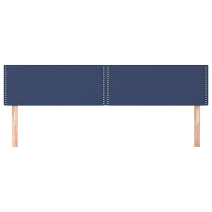 Cabeceira de cama 2 pcs tecido 90x5x78/88 cm azul