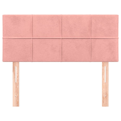 Cabeceira de cama veludo 80x5x78/88 cm rosa