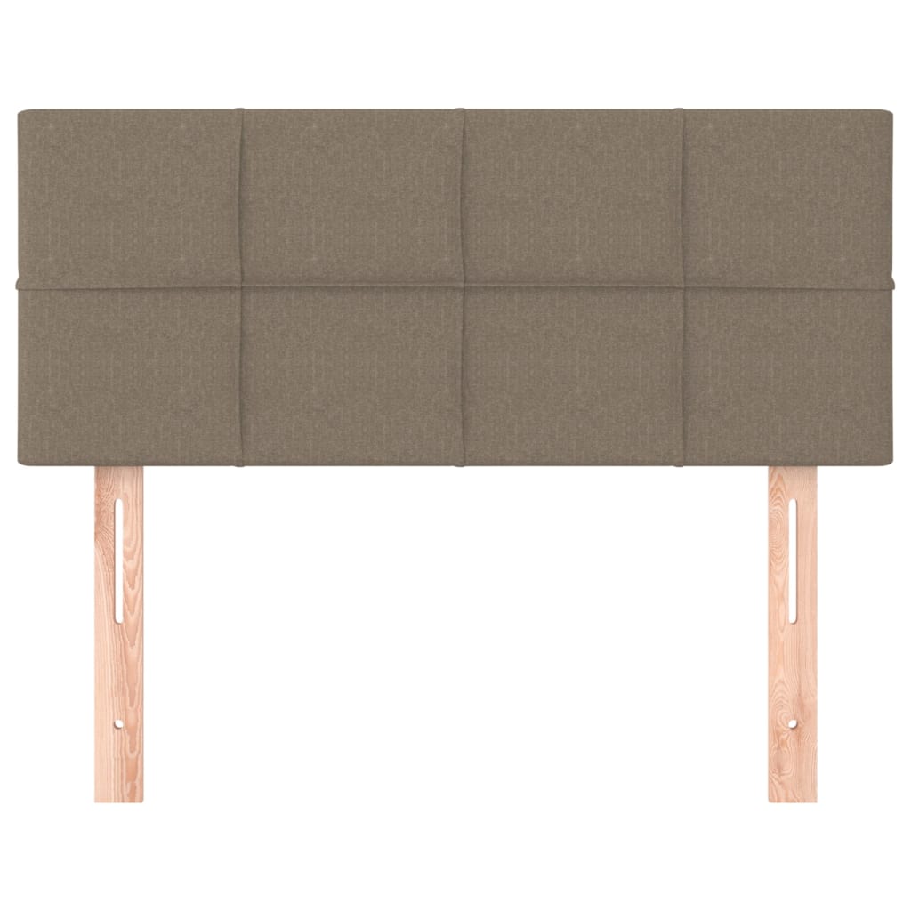 Cabeceira de cama tecido 90x5x78/88 cm cinzento-acastanhado