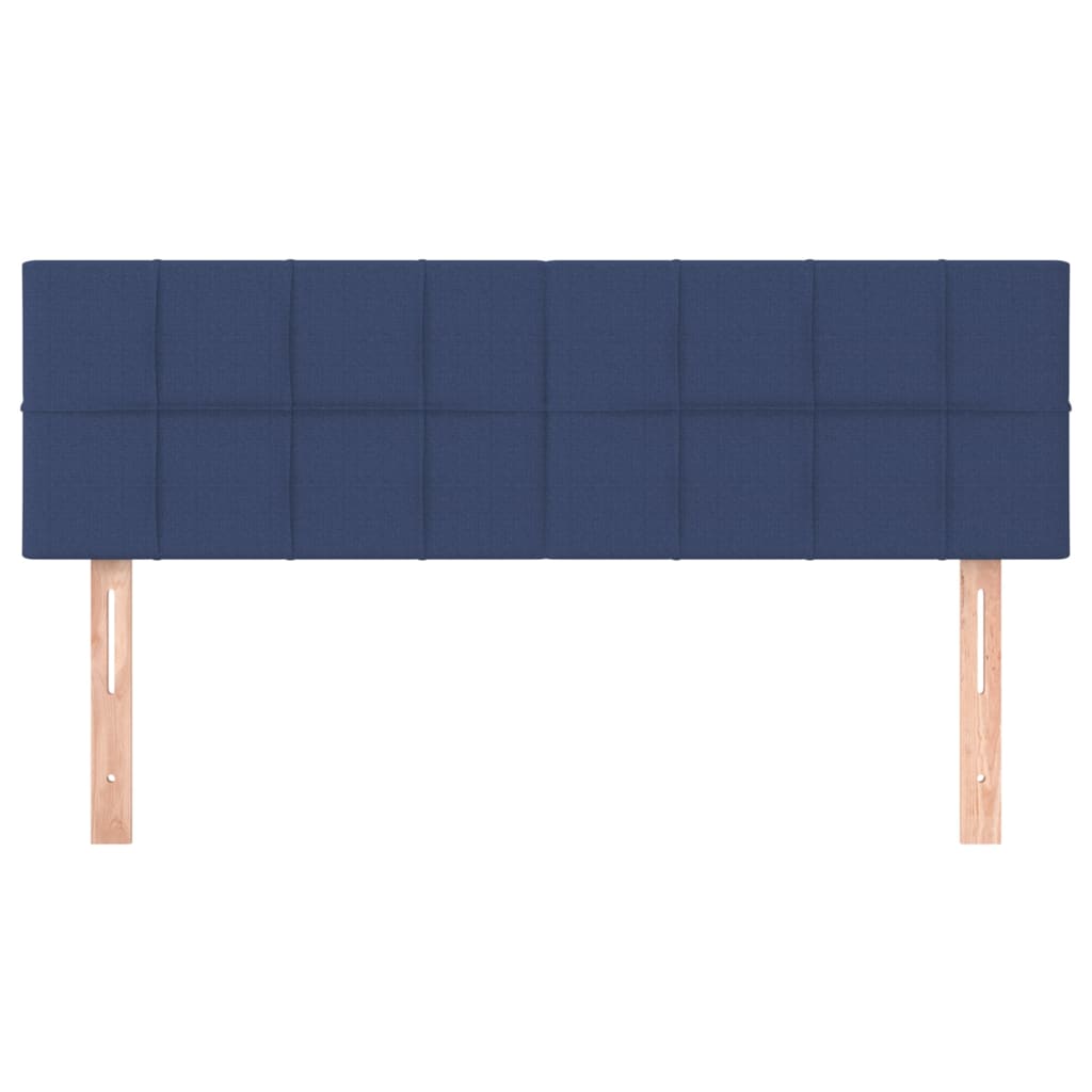 Cabeceira de cama 2 pcs tecido 72x5x78/88 cm azul