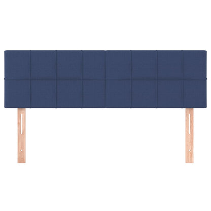 Cabeceira de cama 2 pcs tecido 72x5x78/88 cm azul