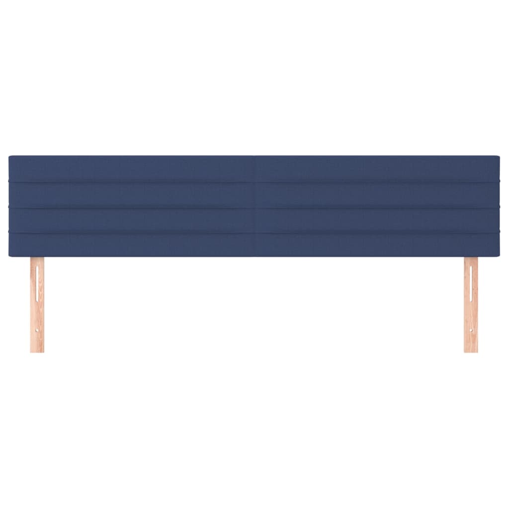 Cabeceira de cama 2 pcs tecido 90x5x78/88 cm azul