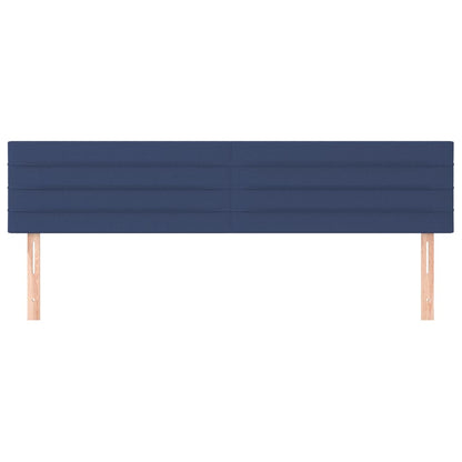 Cabeceira de cama 2 pcs tecido 90x5x78/88 cm azul