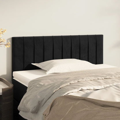 Cabeceira de cama veludo 80x5x78/88 cm preto