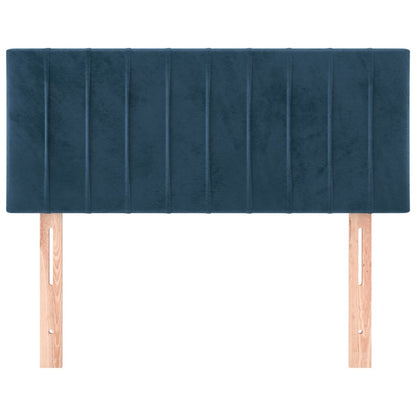 Cabeceira de cama veludo 80x5x78/88 cm azul