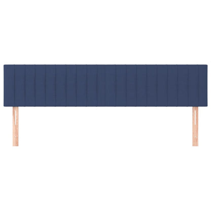 Cabeceira de cama 2 pcs tecido 80x5x78/88 cm azul