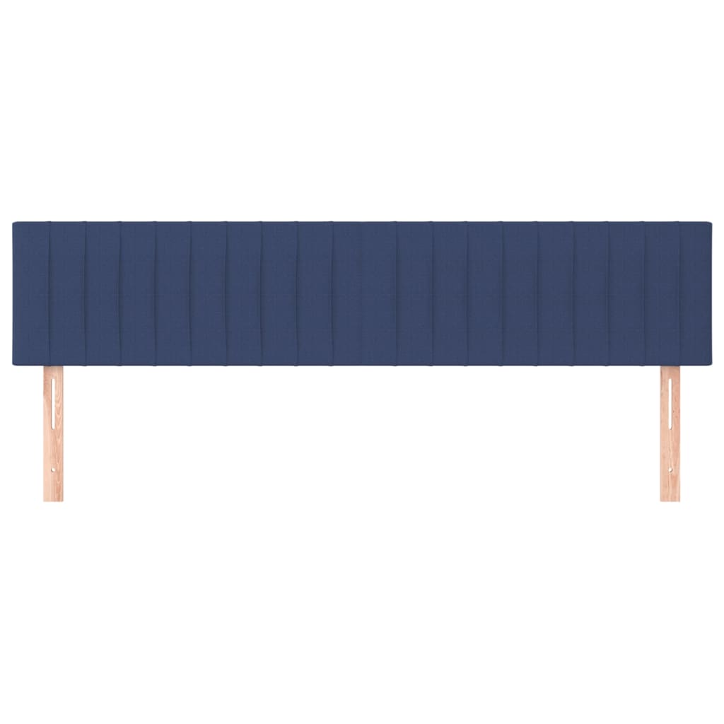 Cabeceira de cama 2 pcs tecido 90x5x78/88 cm azul