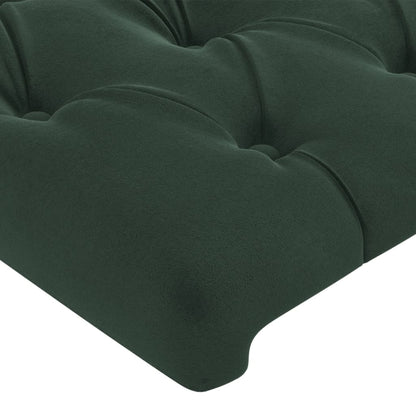 Cabeceira de Cama Paris em Veludo de 80 cm - Verde Escuro - Design Moderno