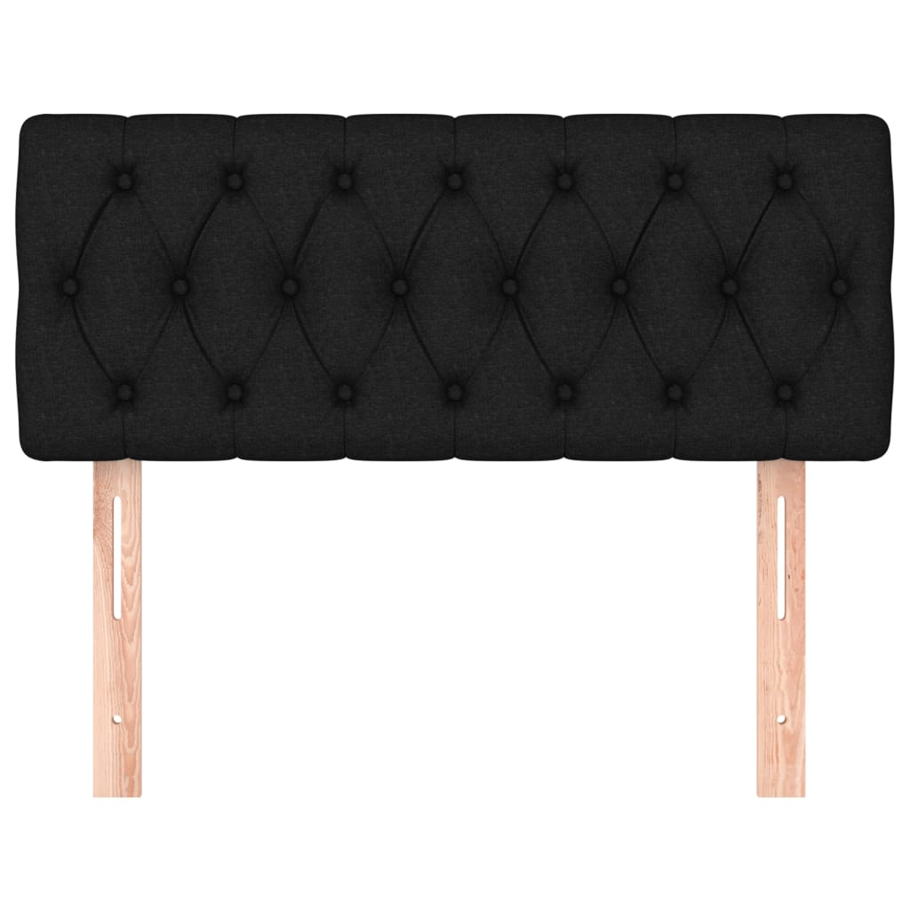 Cabeceira de Cama Paris em Veludo de 90 cm - Preto - Design Moderno