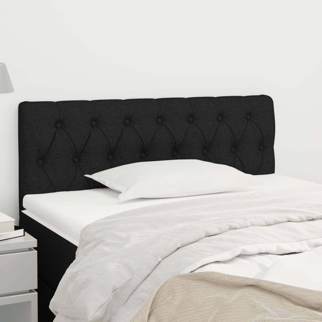 Cabeceira de Cama Paris em Veludo de 90 cm - Preto - Design Moderno